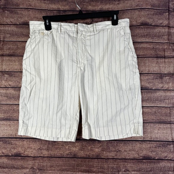 Polo Ralph Lauren Other - Vintage Polo Ralph Lauren Bradbury Mens Pinstripe Cotton Chino Shorts 38 Buckle